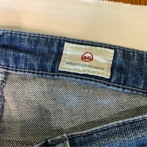 AG Adriano Goldschmied The Slit Roll-Up Distressed Jeans Size 29 - Picture 7 of 10